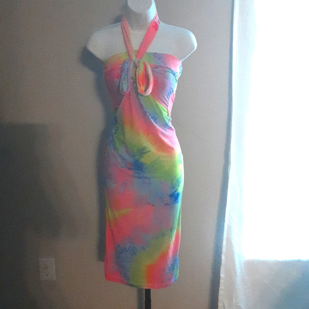 Strapless Multicolored Dress